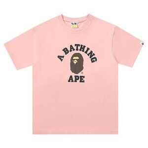 BAPE Classic College T-Shirt Pink | A Bathing Ape